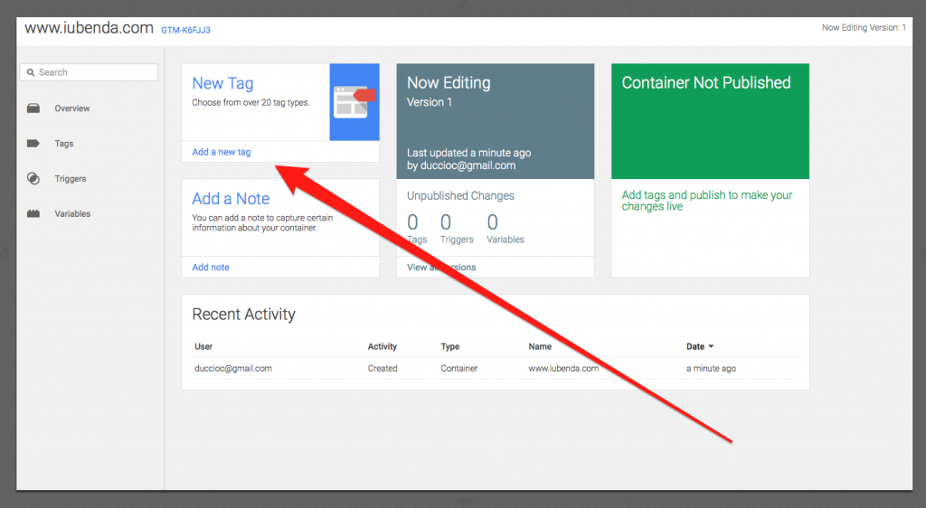 Google Tag Manager - Crear una etiqueta