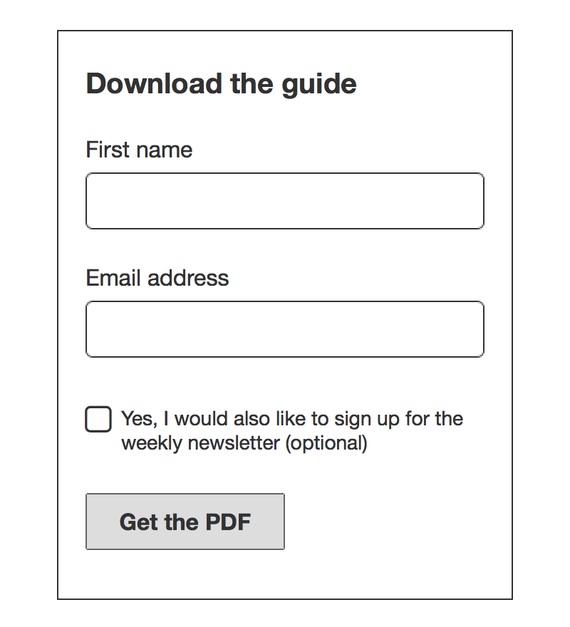 Newsletter - Consent