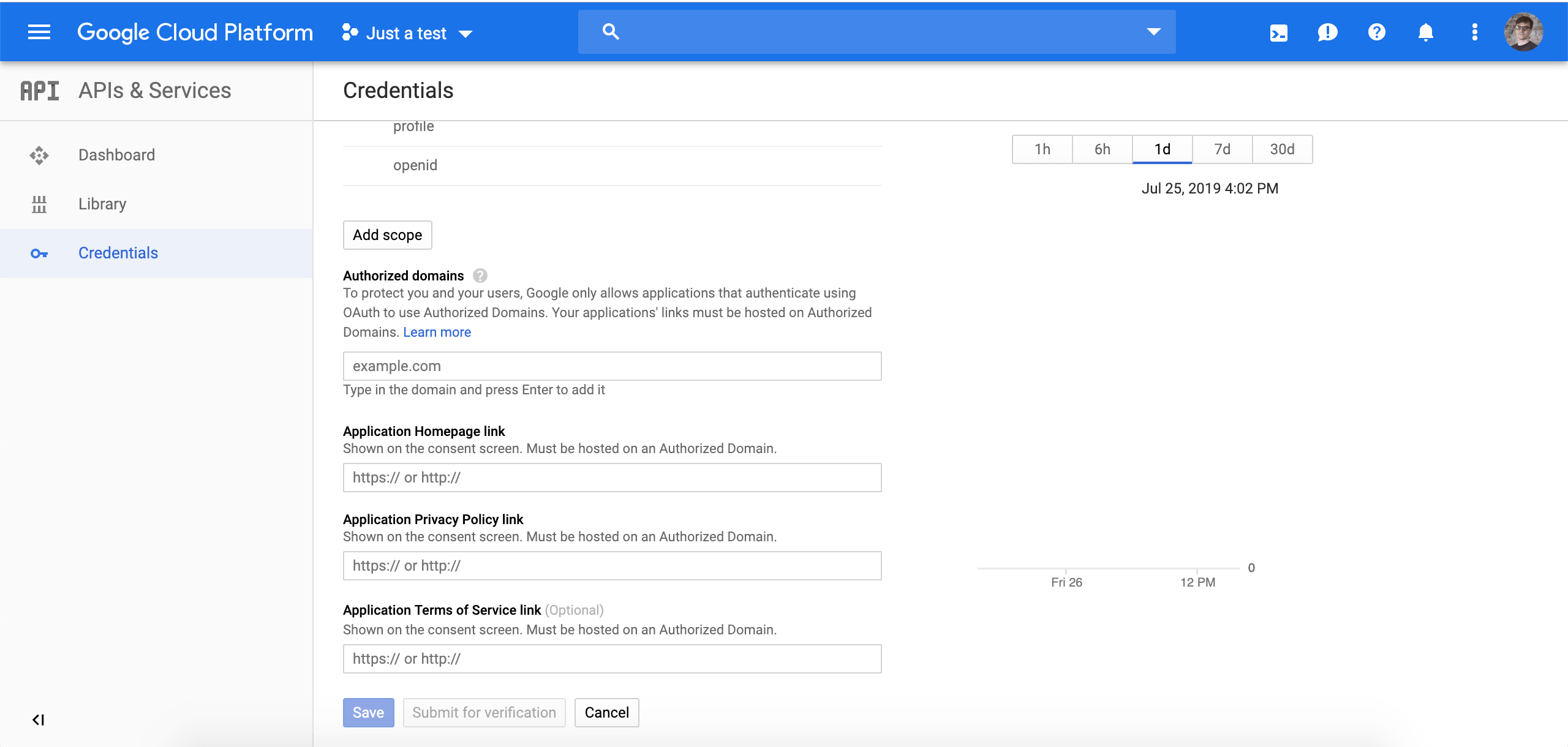 Google Cloud Platform: Pantalla de Consentimiento de OAuth