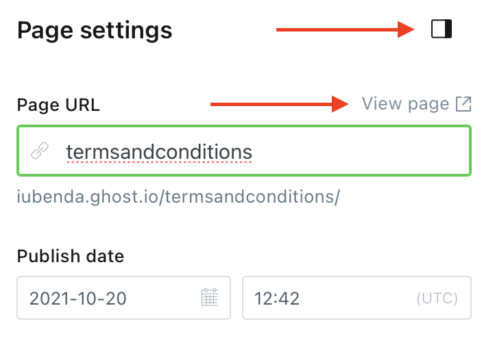 Como adicionar termos e condições no Ghost