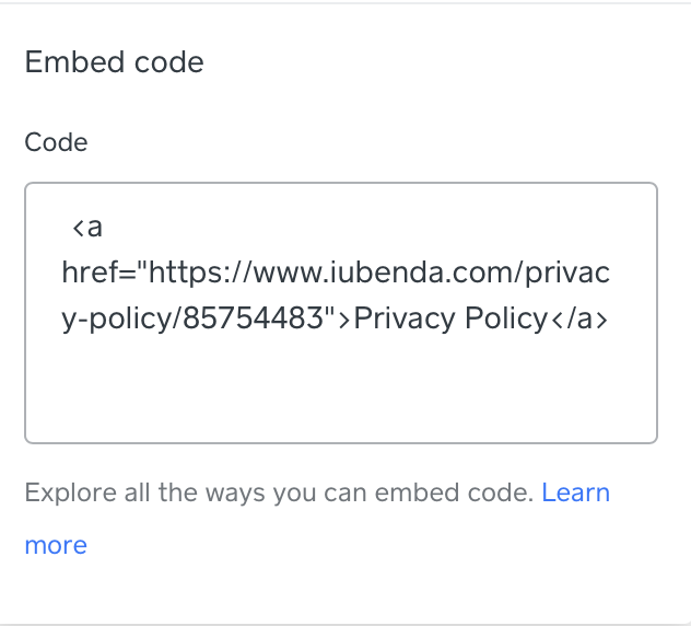 Wie man eine Datenschutzerklärung in Weebly einfügt