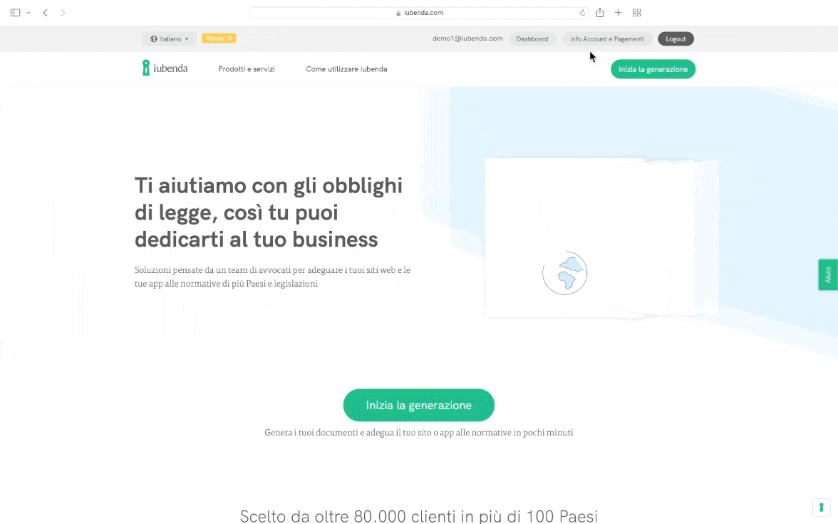 Aggiungere/modificare il metodo di pagamento