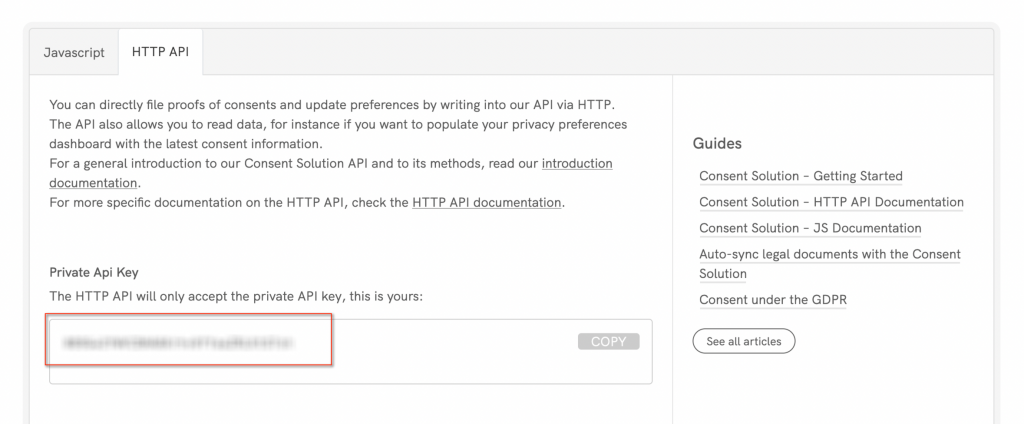 Integração da Consent Solution no Zapier