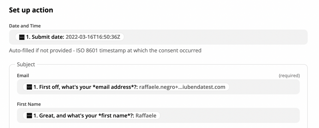 Zapier Consent Solution-Integration