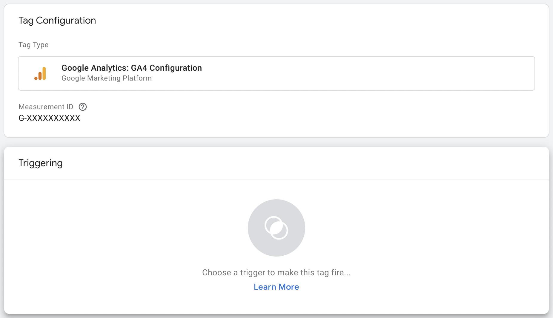 Activador de la etiqueta Google Analytics: configuración de GA4