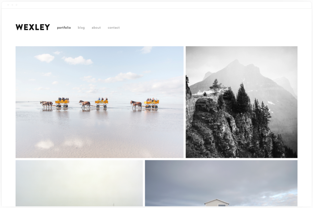 modelo de portfólio do site