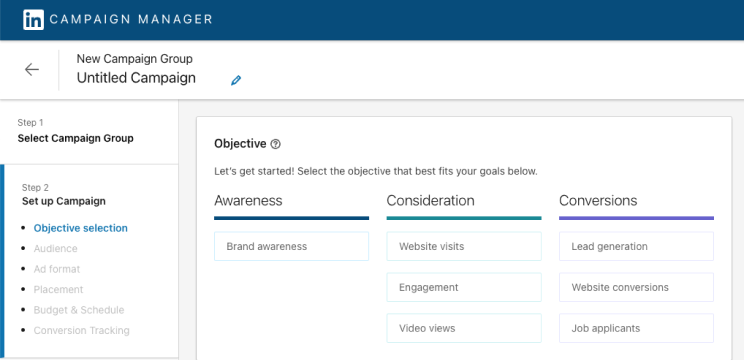 linkedin carousel ads - campaign manager