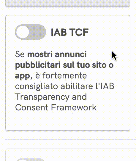 abilita tcf iubenda