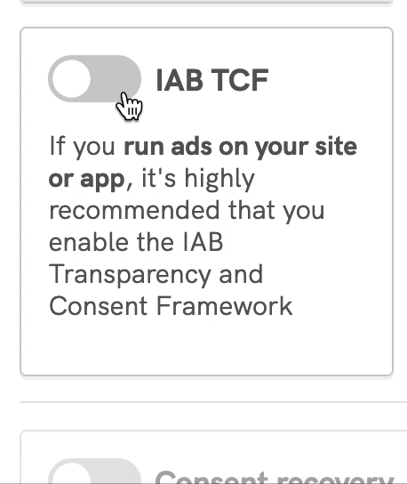 enable tcf iubenda
