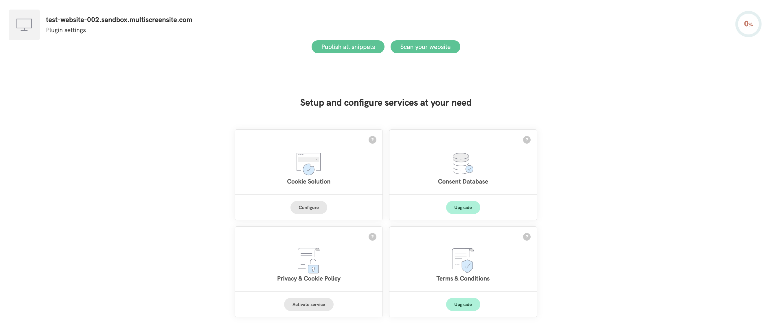 duda iubenda configuração inicial