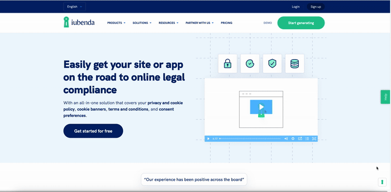 cookie preferences with iubenda