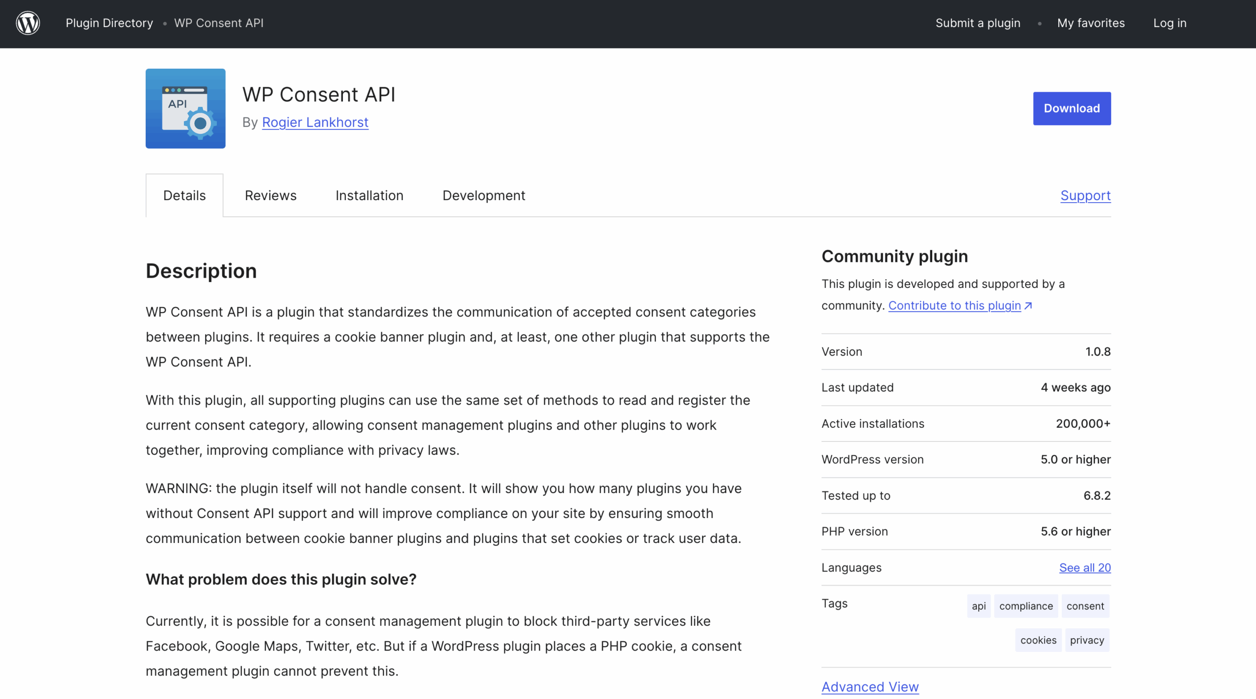 consentement api