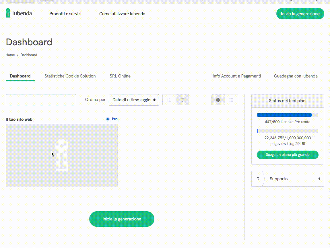 Modifica la tua privacy policy