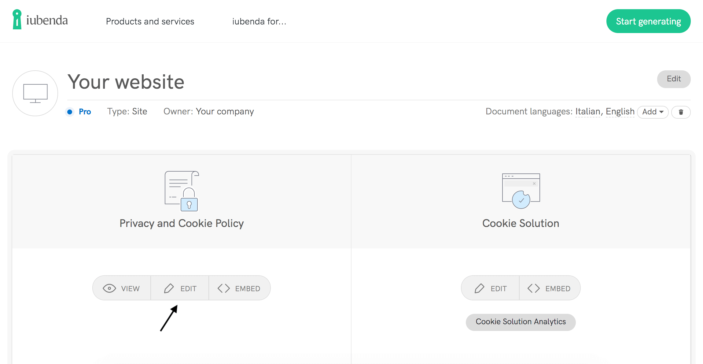 generate privacy policy