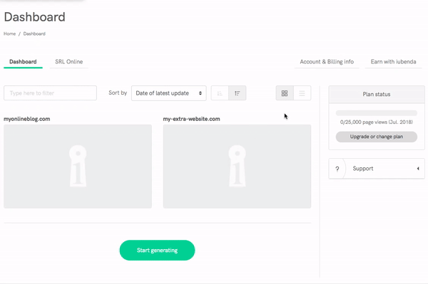 How to delete an extra privacy policy