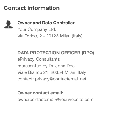 Exemple DPO champ propriétaire