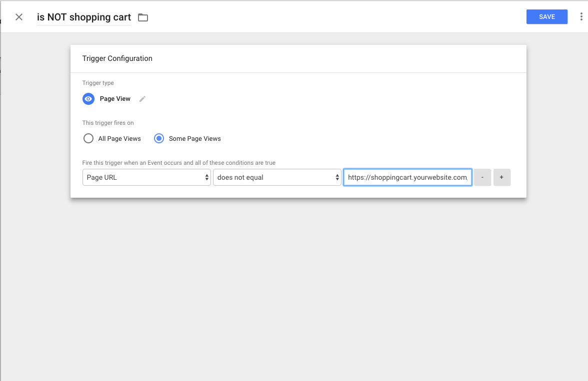 Configuration des exceptions