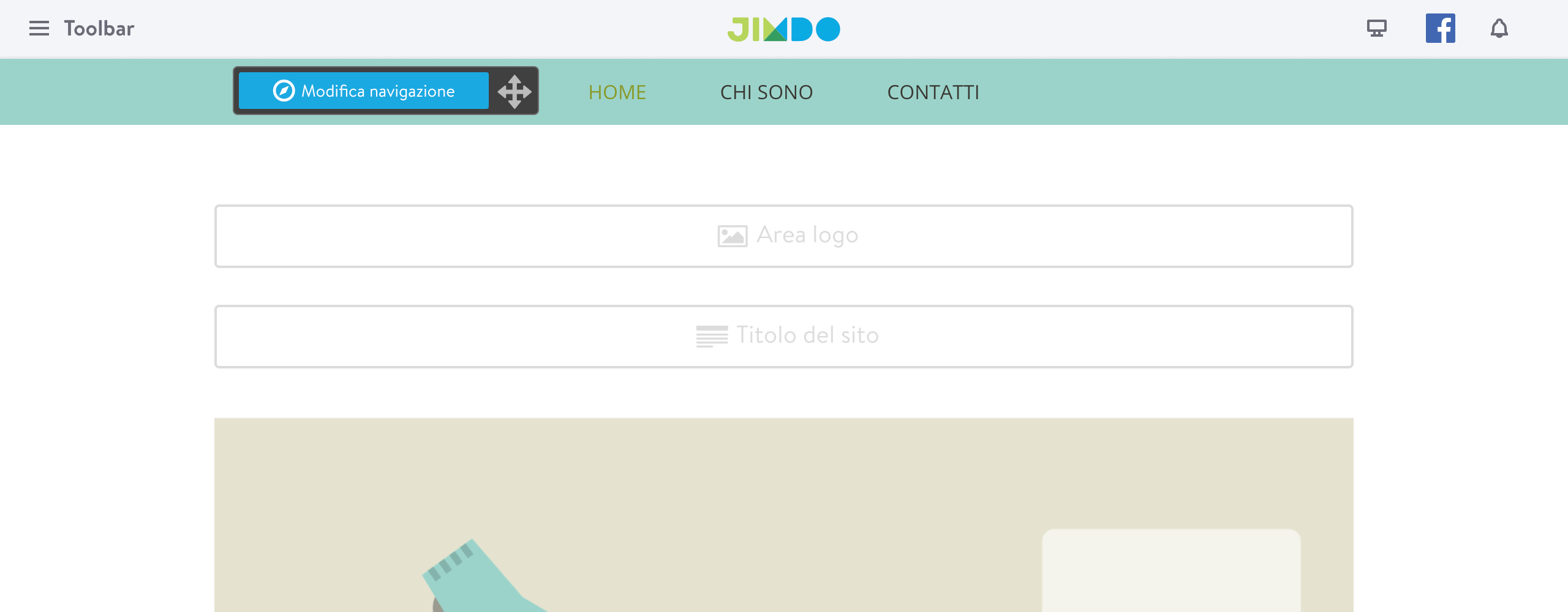 Jimdo - Modifica navigazione