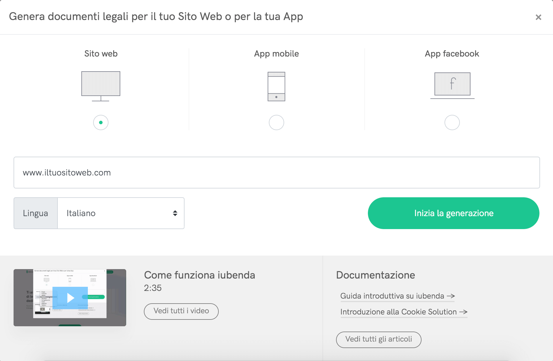 Genera una privacy policy per il tuo sito in WordPress