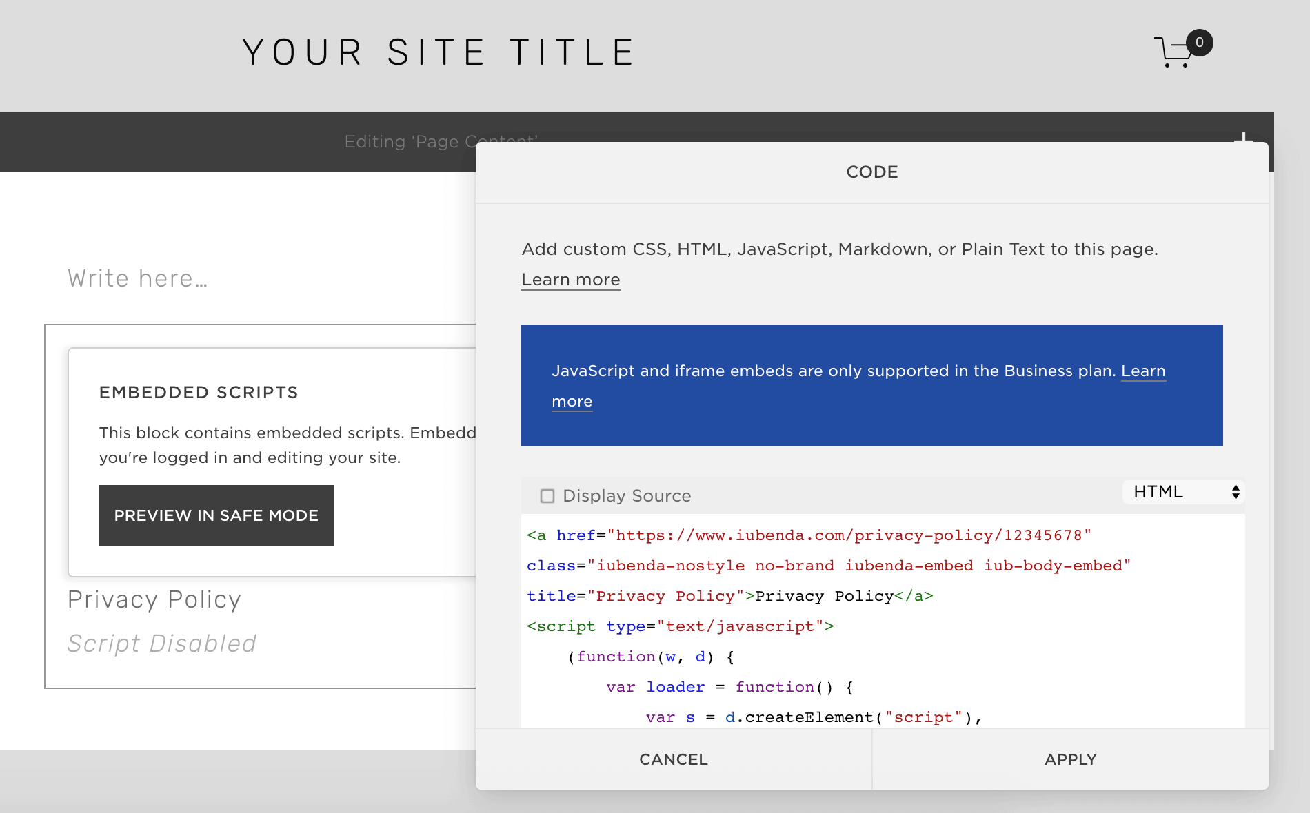 Squarespace - Privacy Policy