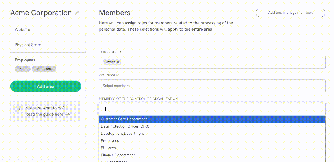 Internal Privacy Management