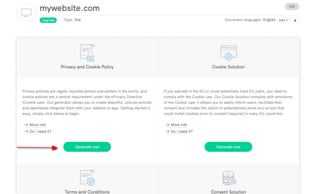 iubenda - Privacy and Cookie Policy Generator