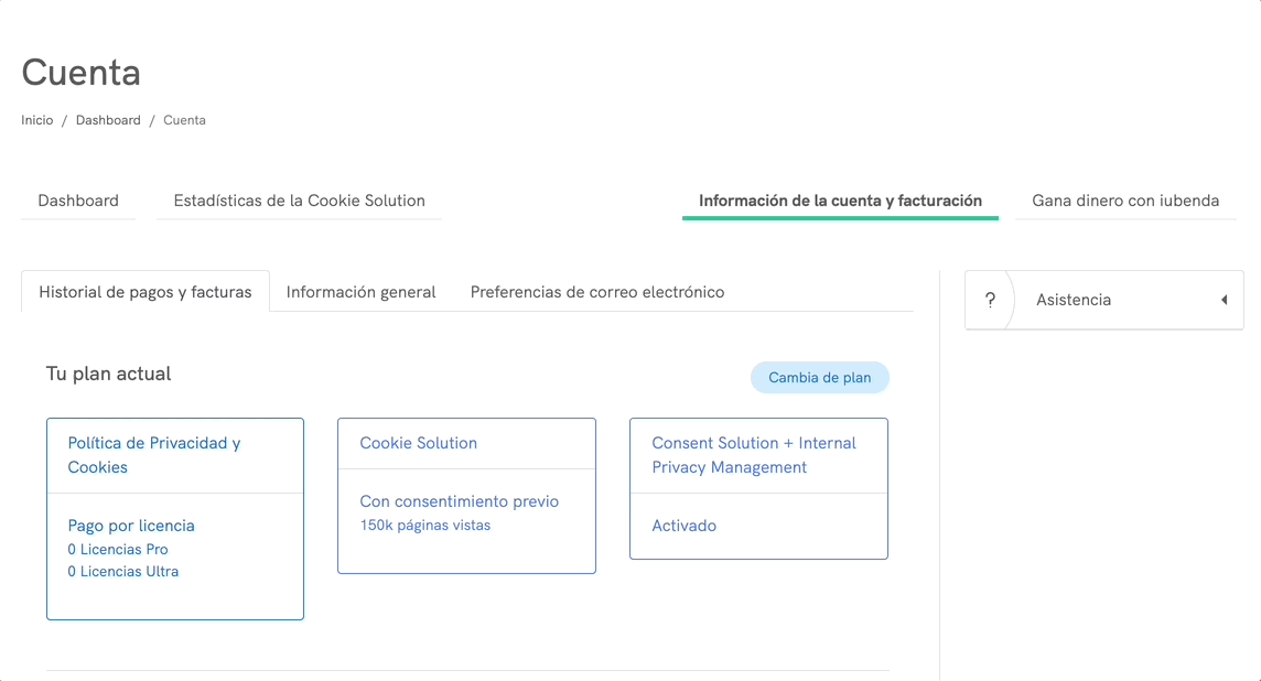 Upgrade or downgrade plan
