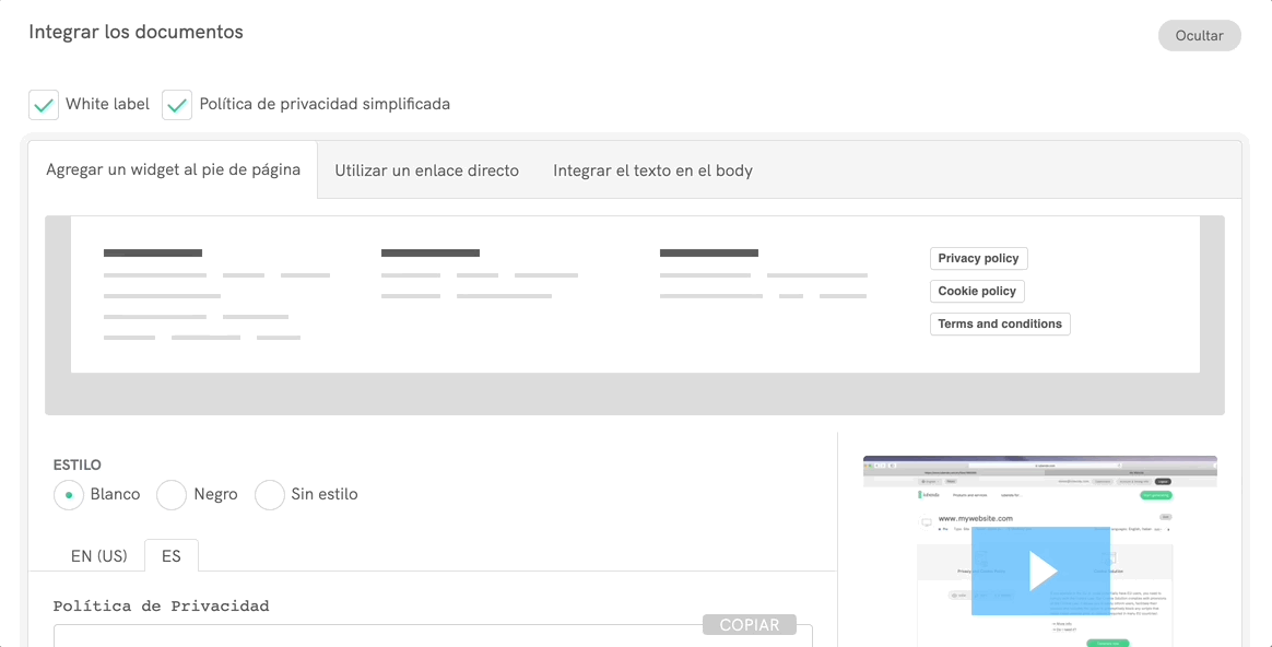 Integrate the documents