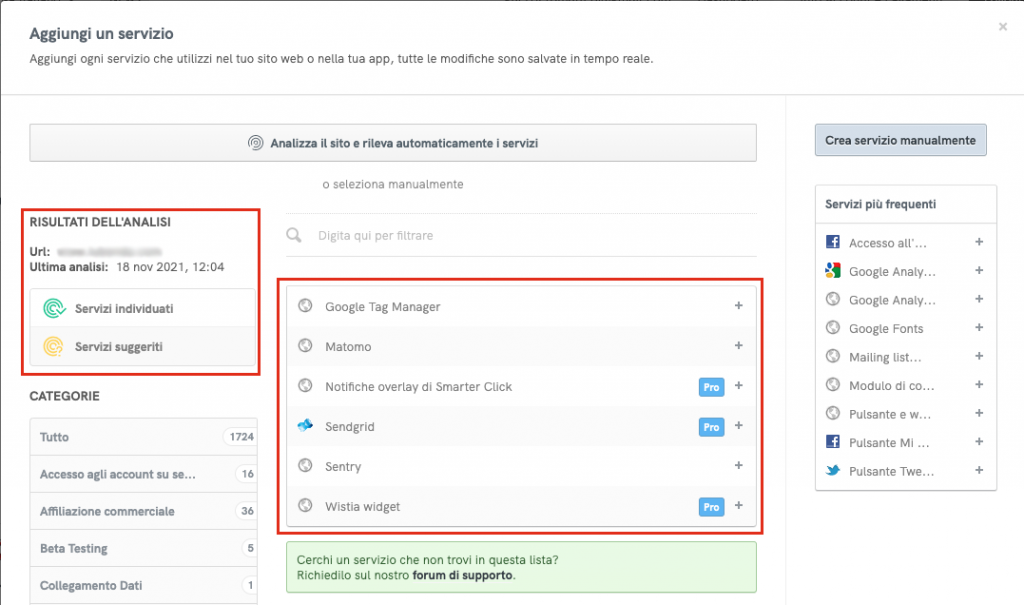 sitescanner generatore