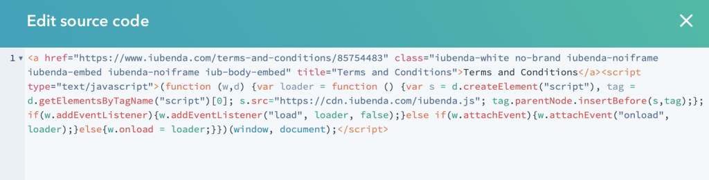 Como adicionar Termos e Condições no HubSpot