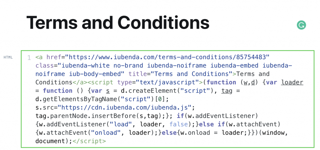 Wie man AGBs auf Ghost einfügt