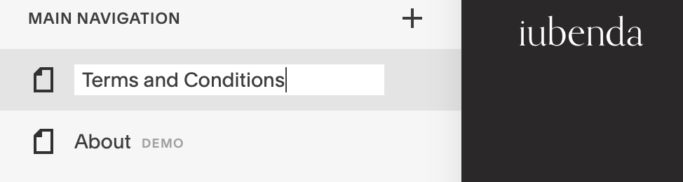 Como adicionar Termos e Condições ao Squarespace