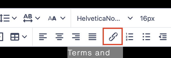 Como adicionar termos e condições no Ucraft