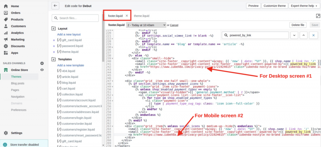 Wie man AGBs auf Shopify einfügt