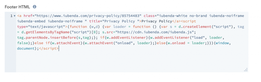 Cómo añadir una política de privacidad en HubSpot