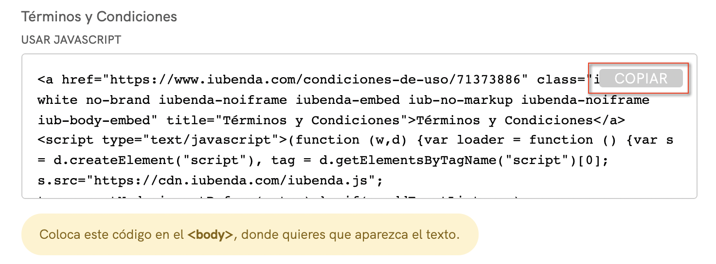 Cómo añadir un documento de Términos y Condiciones en Bigcommerce