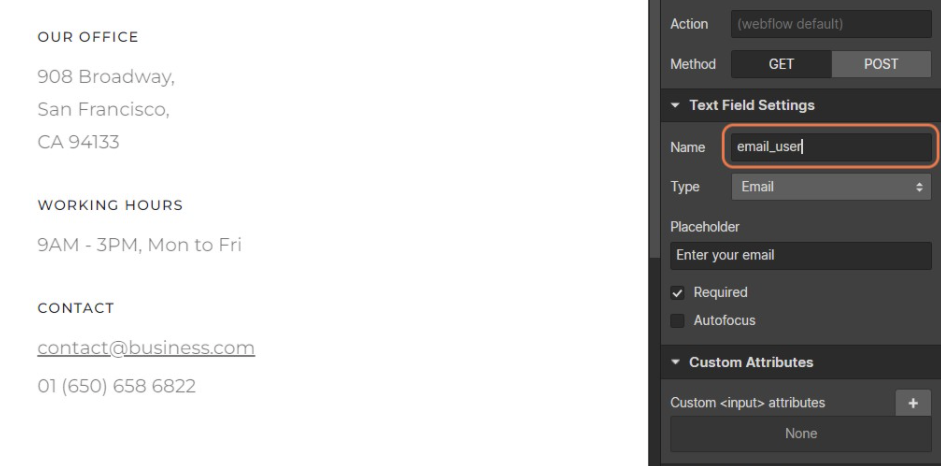 Consent Database para Webflow