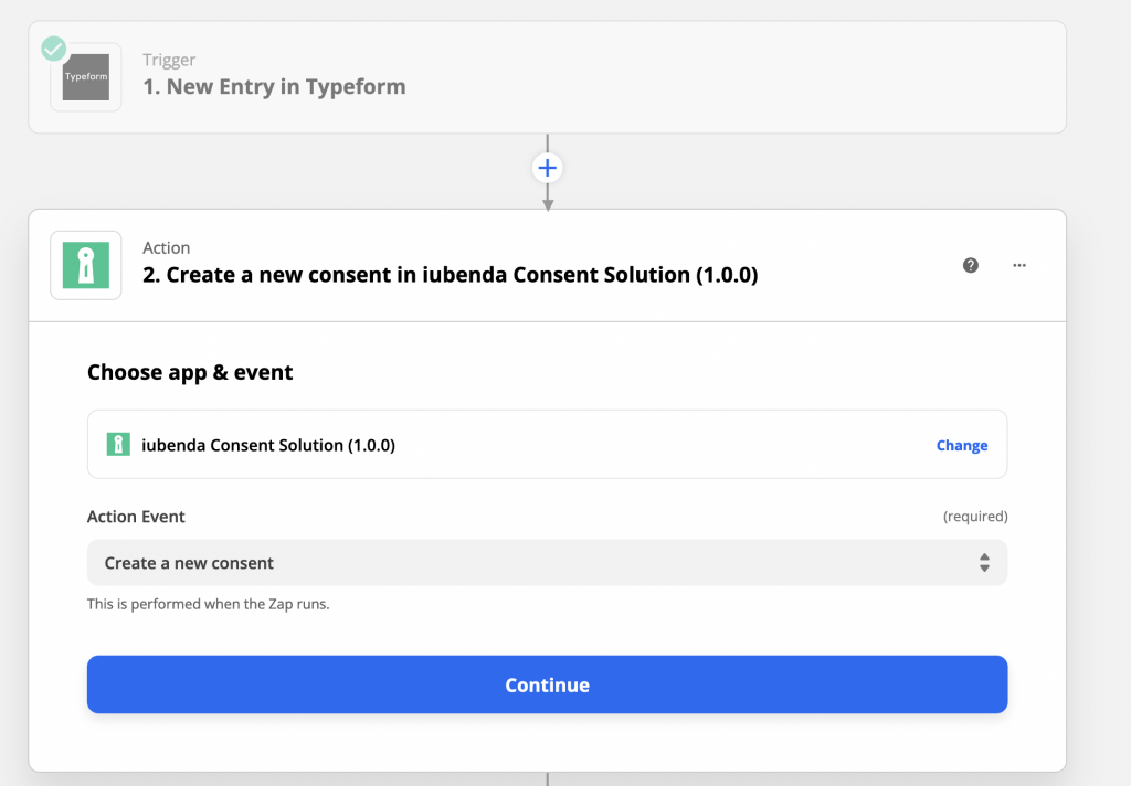 L'intégration de la Consent Solution à Zapier