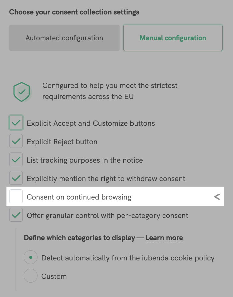consent by scrolling