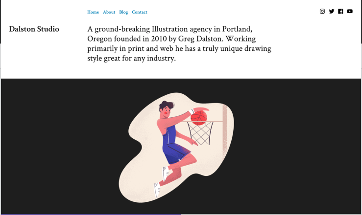 portfolio één pagina