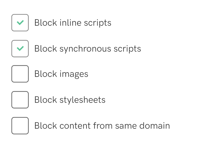 autoblocking checkboxes