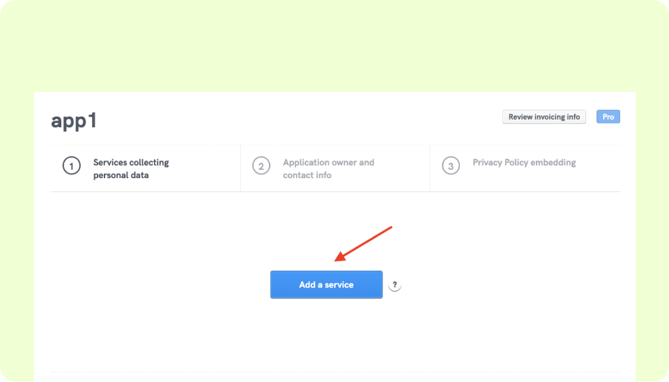 app privacy policy generator step two