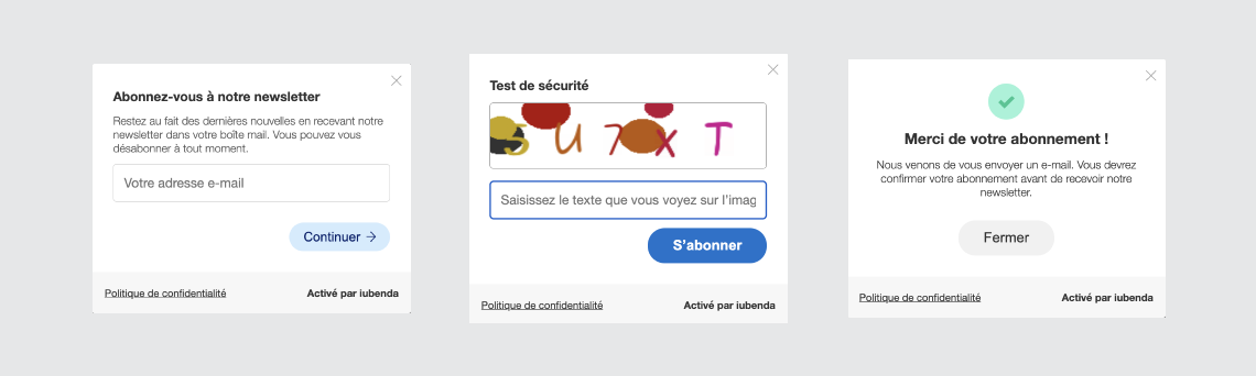 Avis vs politique de confidentialité