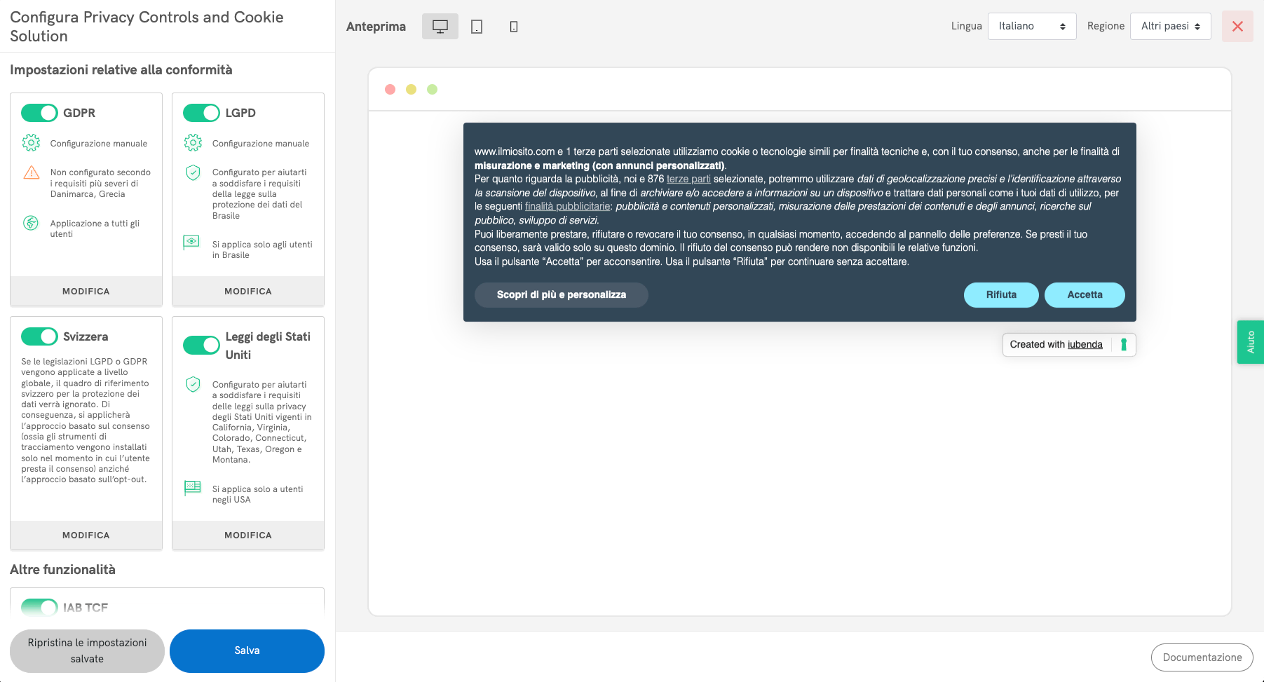 software di gestione consenso