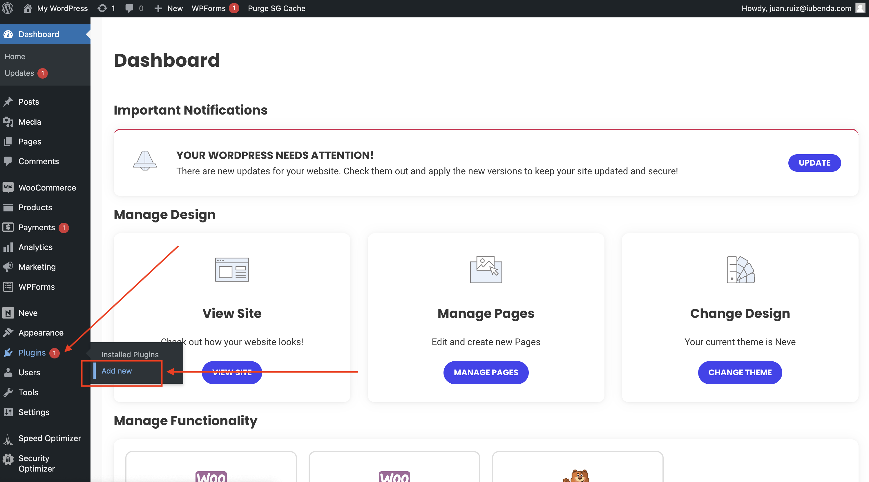 iubenda for siteground