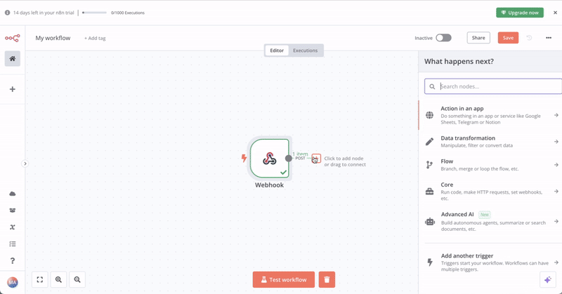 webhooks de zapier 2