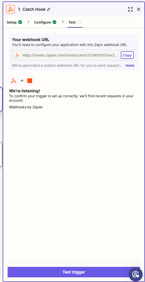 webhooks de zapier 2