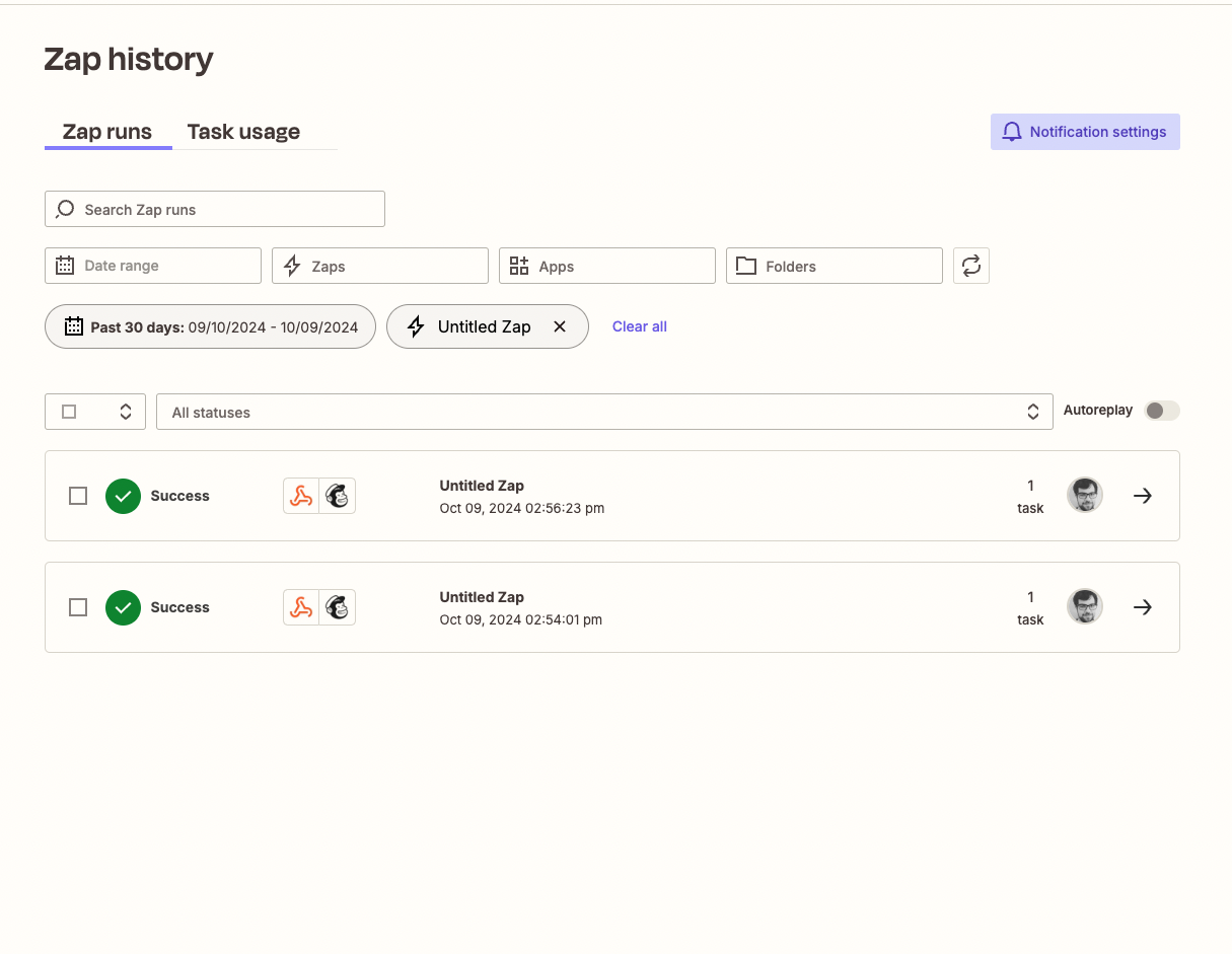 webhooks de zapier 2