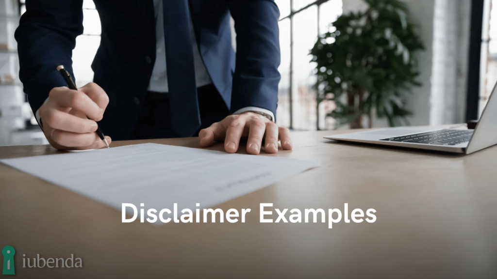 disclaimer examples