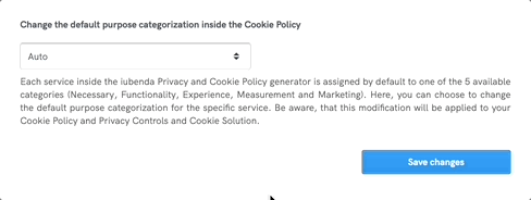 service categorization